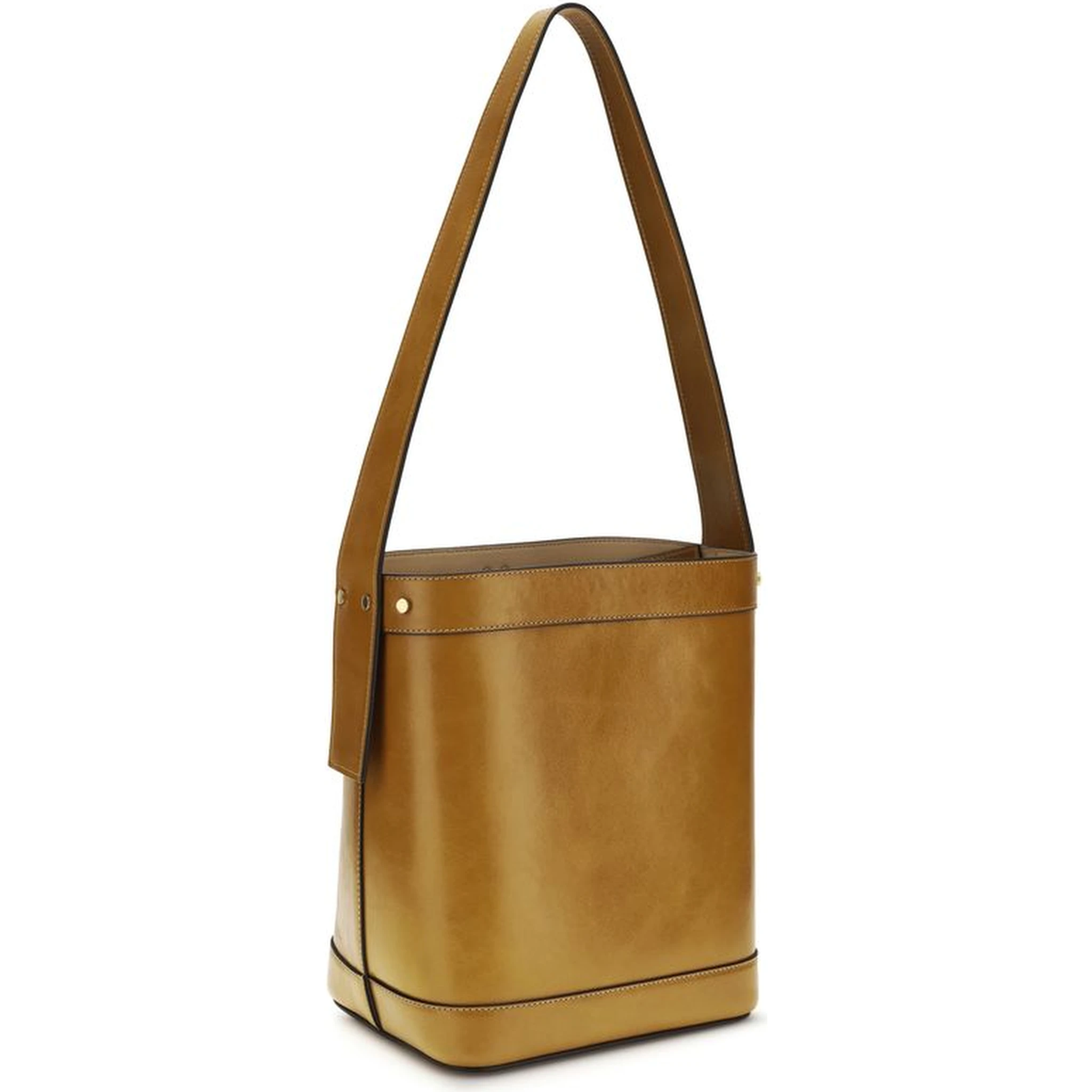 Brown Calf Leather Bos Taurus Backet Bag