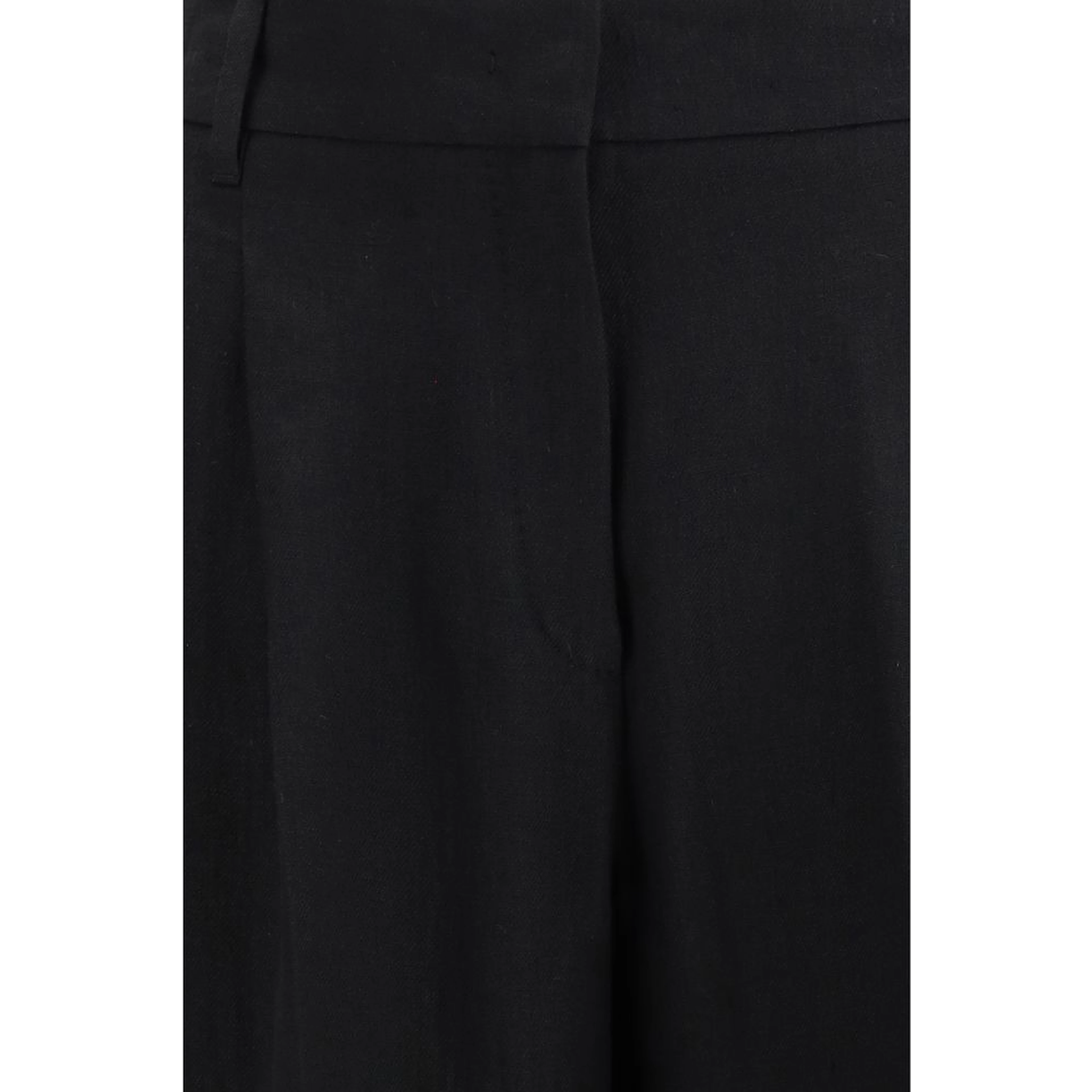 Black Linen Casual Pants