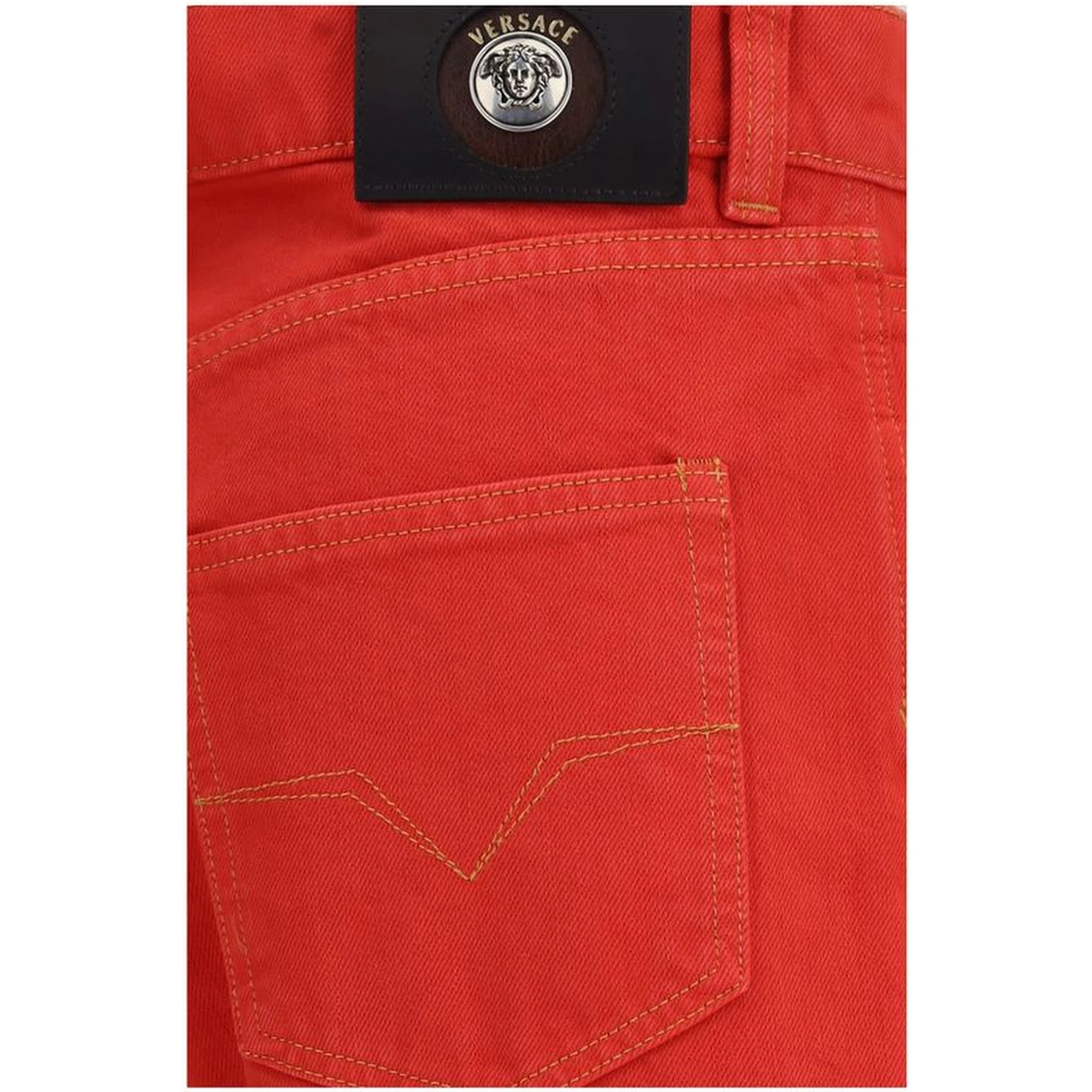 Multicolor Cotton Straight-Leg Jeans