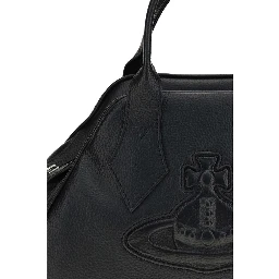 Black Polyurethane Handbag