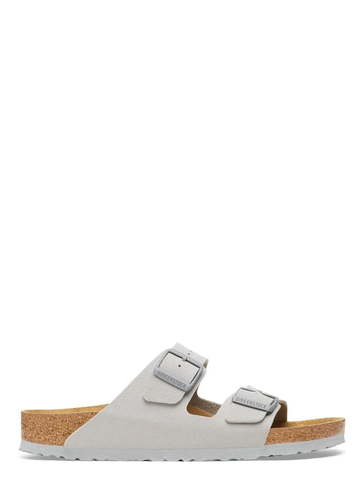 Gray Viscose Flat Sandals