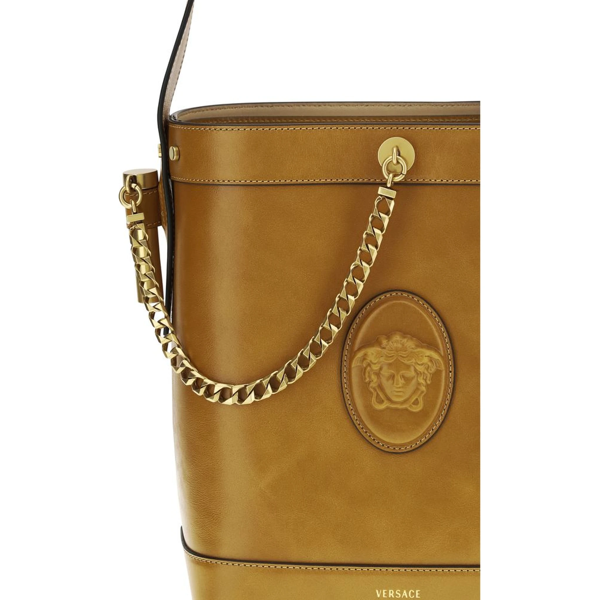 Brown Calf Leather Bos Taurus Backet Bag