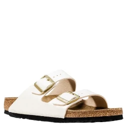 Beige Artificial Leather Flat Sandals