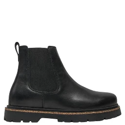 Black Leather Ankle Boots