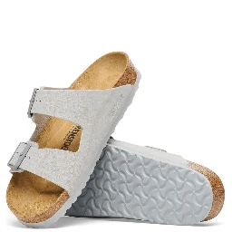 Gray Viscose Flat Sandals