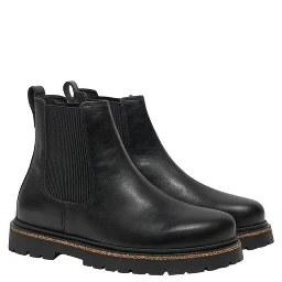 Black Leather Ankle Boots