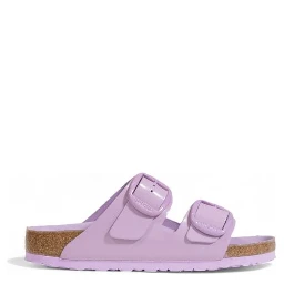 Purple Vegan Leather Flat Sandals