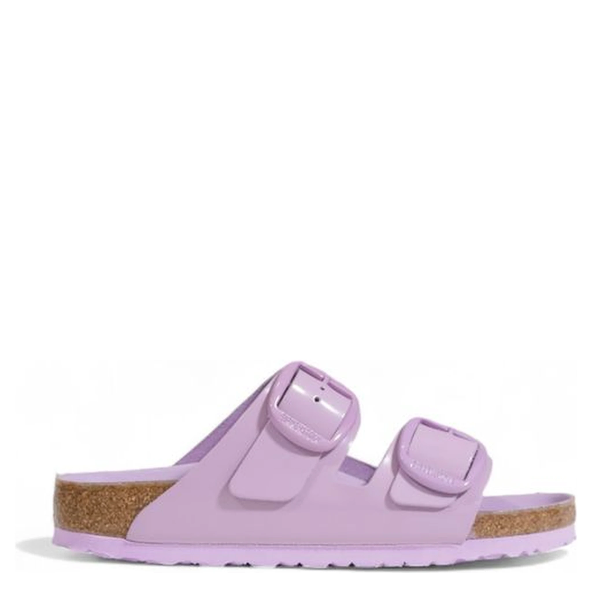 Purple Vegan Leather Flat Sandals