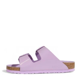 Purple Vegan Leather Flat Sandals