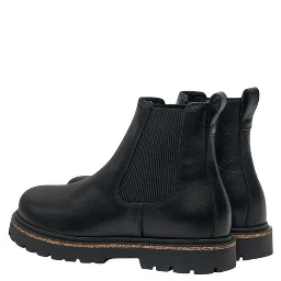 Black Leather Ankle Boots