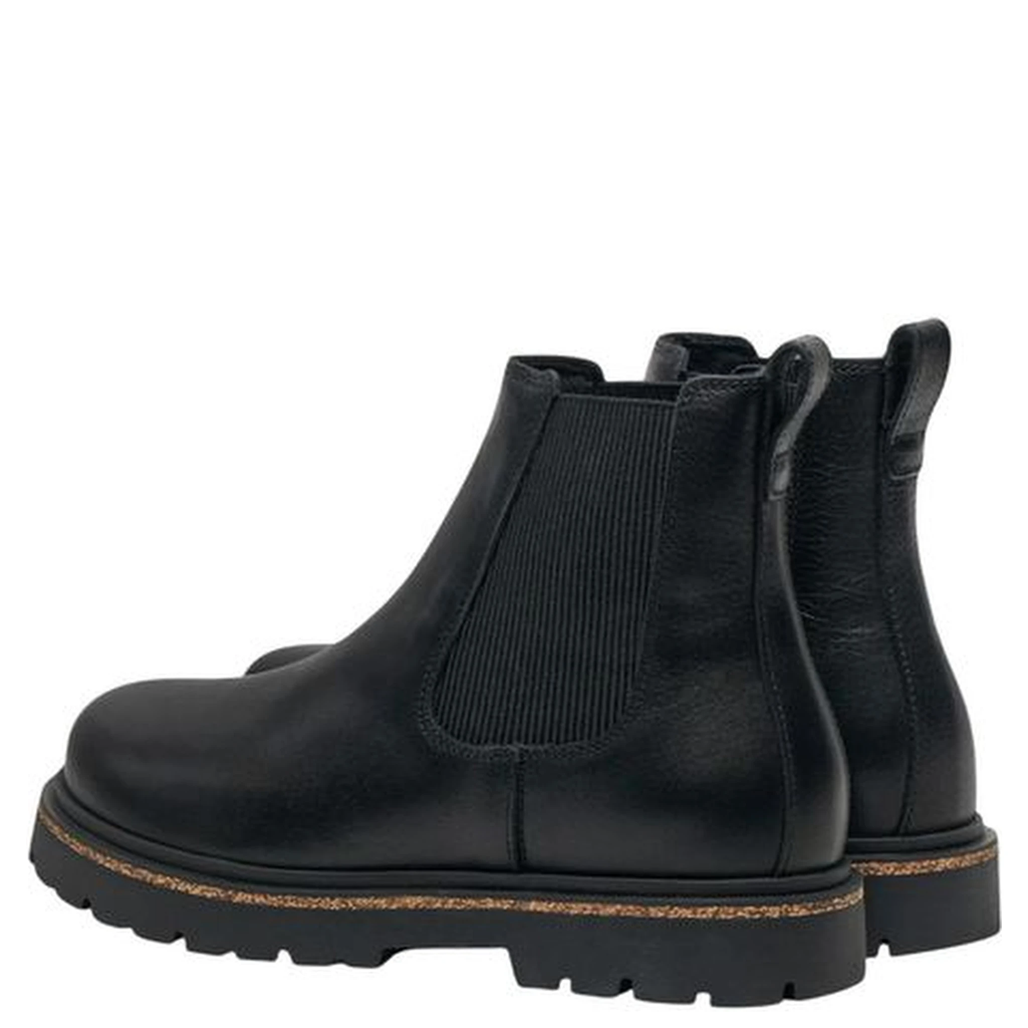 Black Leather Ankle Boots