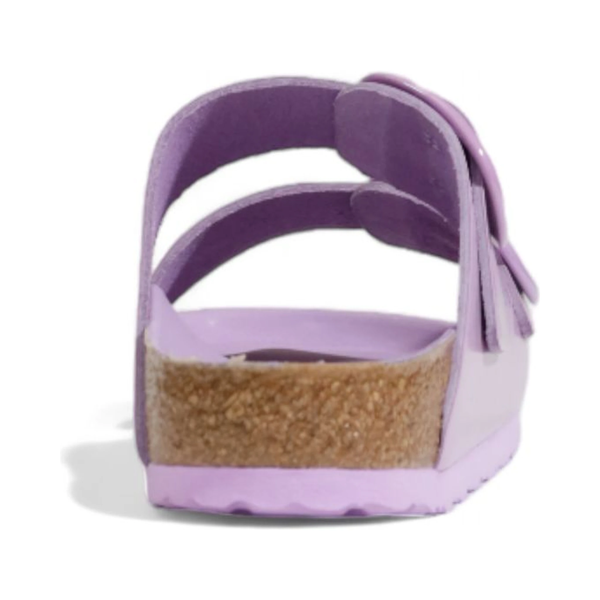 Purple Vegan Leather Flat Sandals