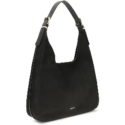 Black Calf Leather Bos Taurus Shoulder Bag