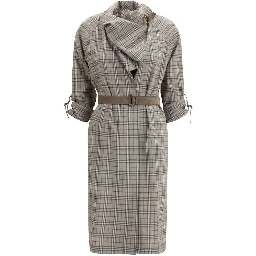 Gray Wool Casual Dress