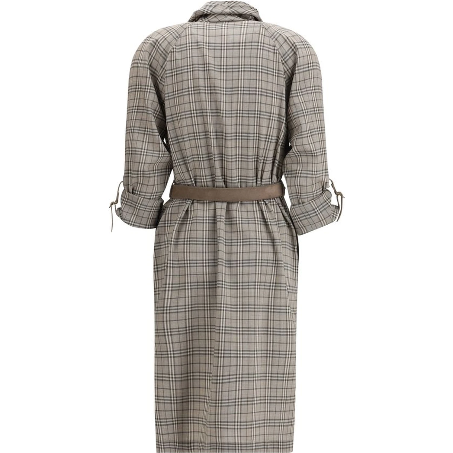 Gray Wool Casual Dress