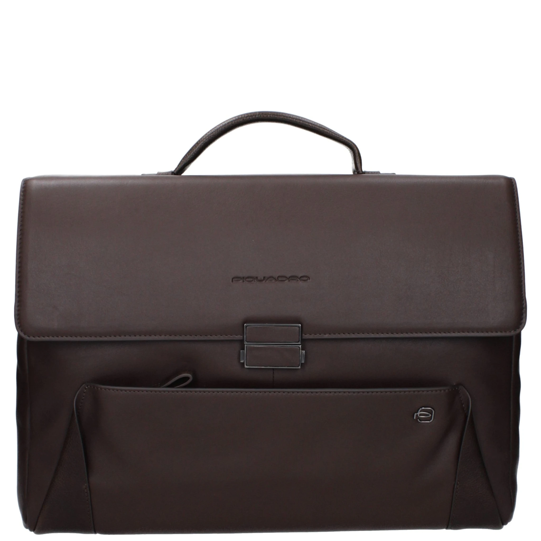 Brown Leather Business And Laptop Bag