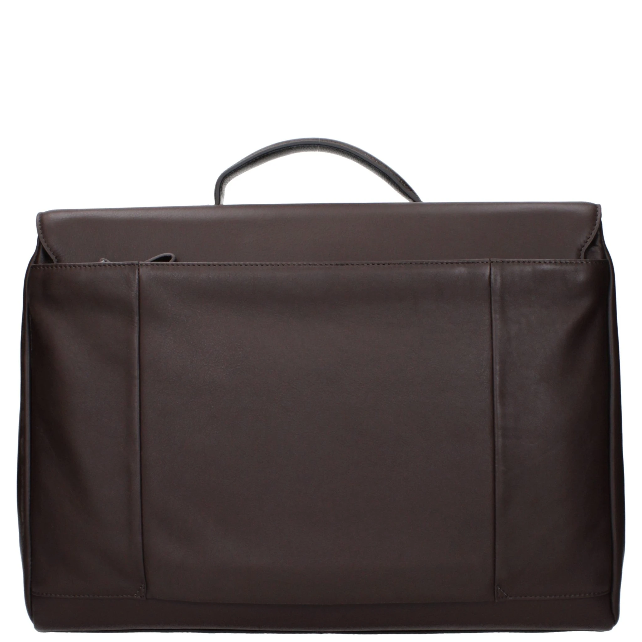 Brown Leather Business And Laptop Bag