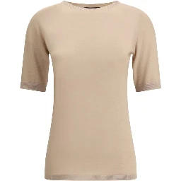 Beige Cashmere T-Shirt