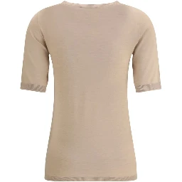 Beige Cashmere T-Shirt