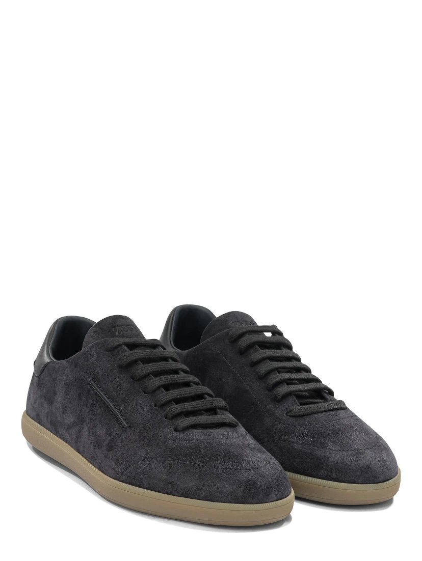 Suede leather sneakers