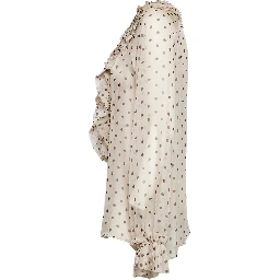 Blusa Pallina In Chiffon Poly Stampa Pois