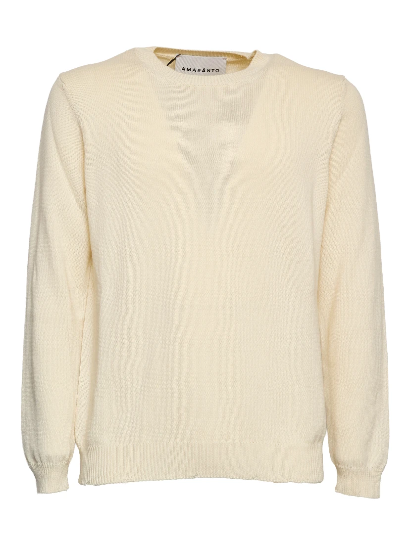 Maglia Girocollo In Cotone