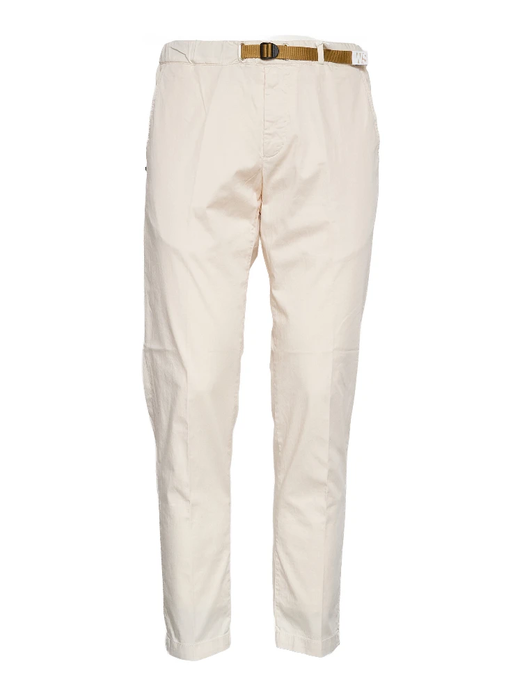 Pantaloni Lunghi In Cotone Satin Con Coulisse