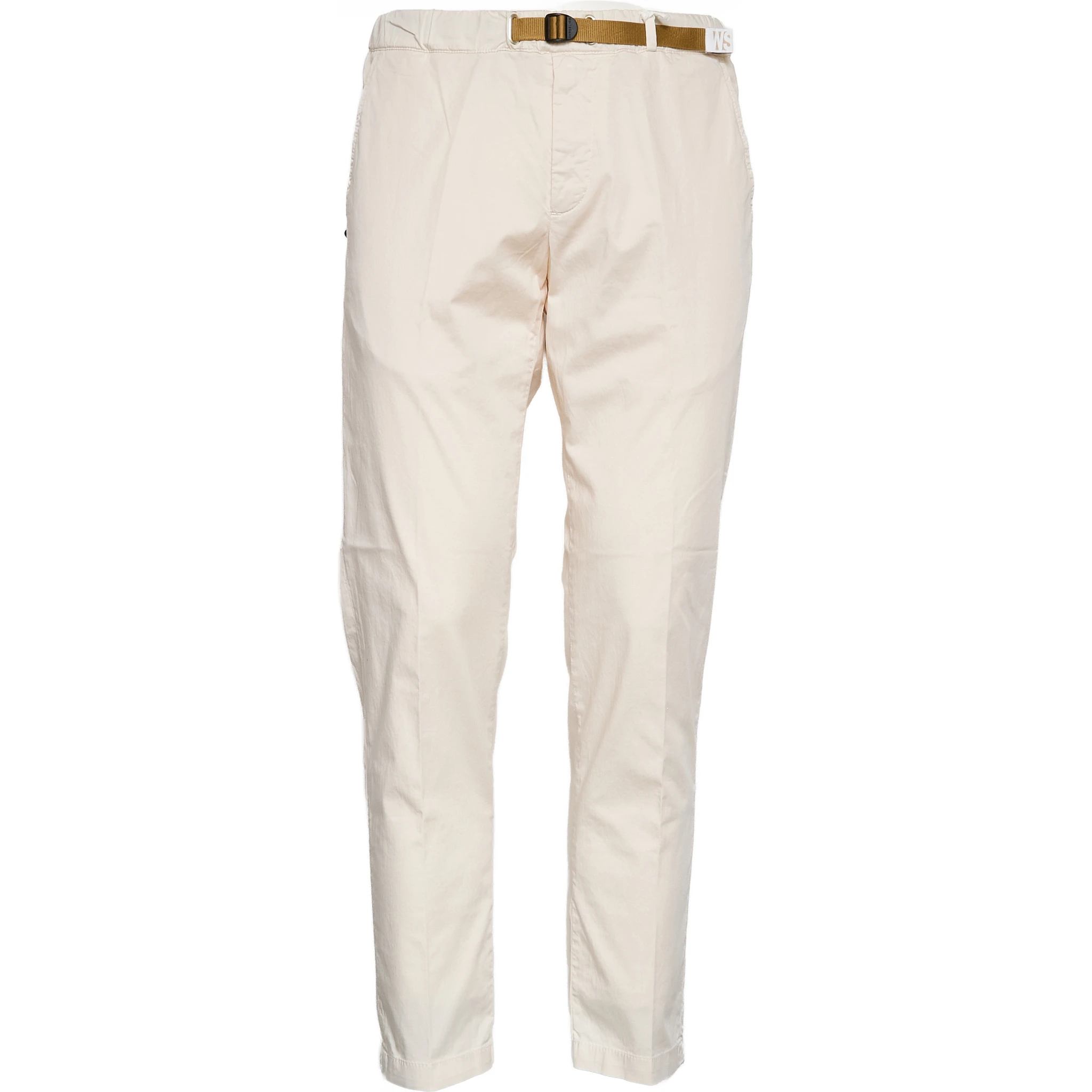 Pantaloni Lunghi In Cotone Satin Con Coulisse