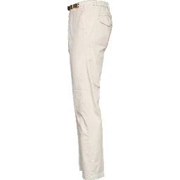 Pantaloni Lunghi In Cotone Satin Con Coulisse