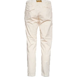 Pantaloni Lunghi In Cotone Satin Con Coulisse