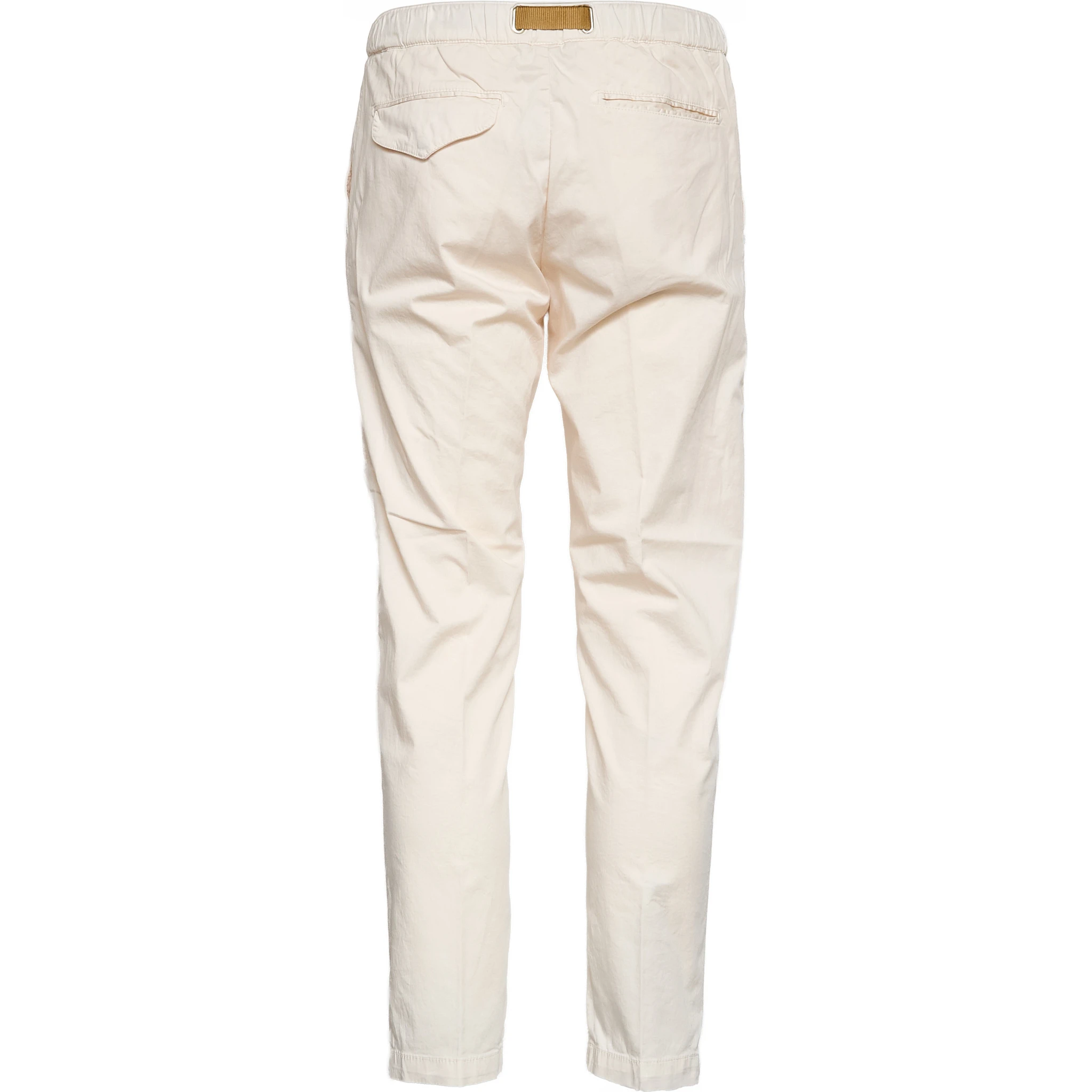 Pantaloni Lunghi In Cotone Satin Con Coulisse