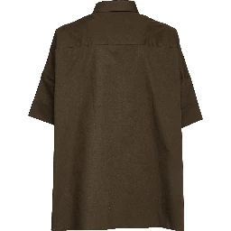 Camicia In Popeline Di Cotone Stretch