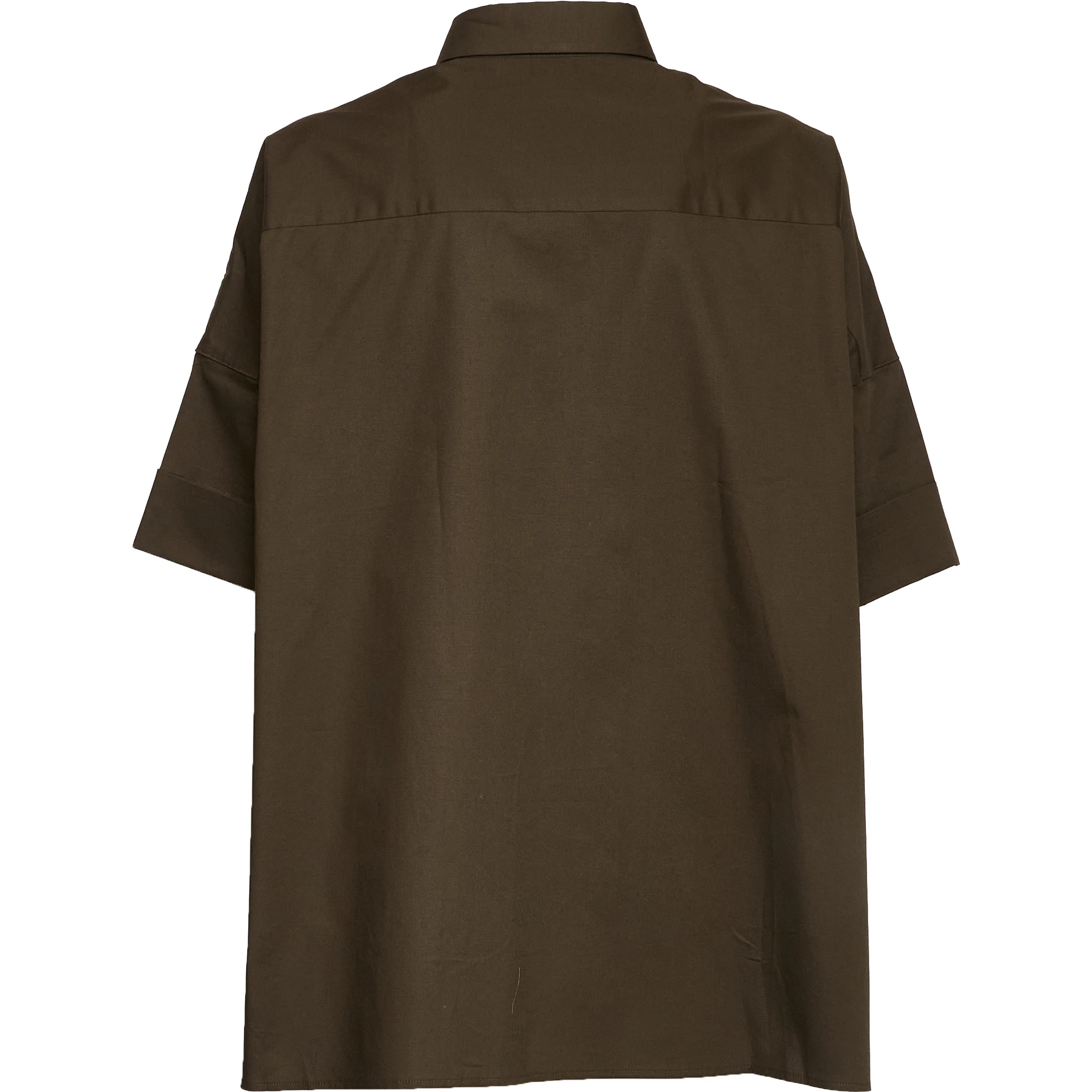 Camicia In Popeline Di Cotone Stretch