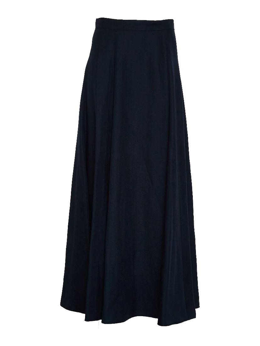 Viscose Linen Long Skirt