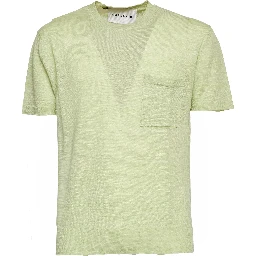 T-Shirt In Misto Lino