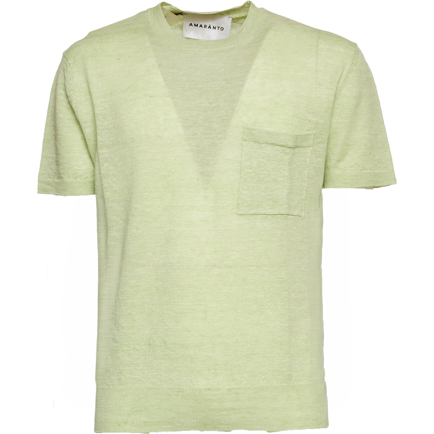 T-Shirt In Misto Lino