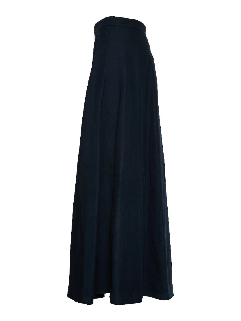Viscose Linen Long Skirt