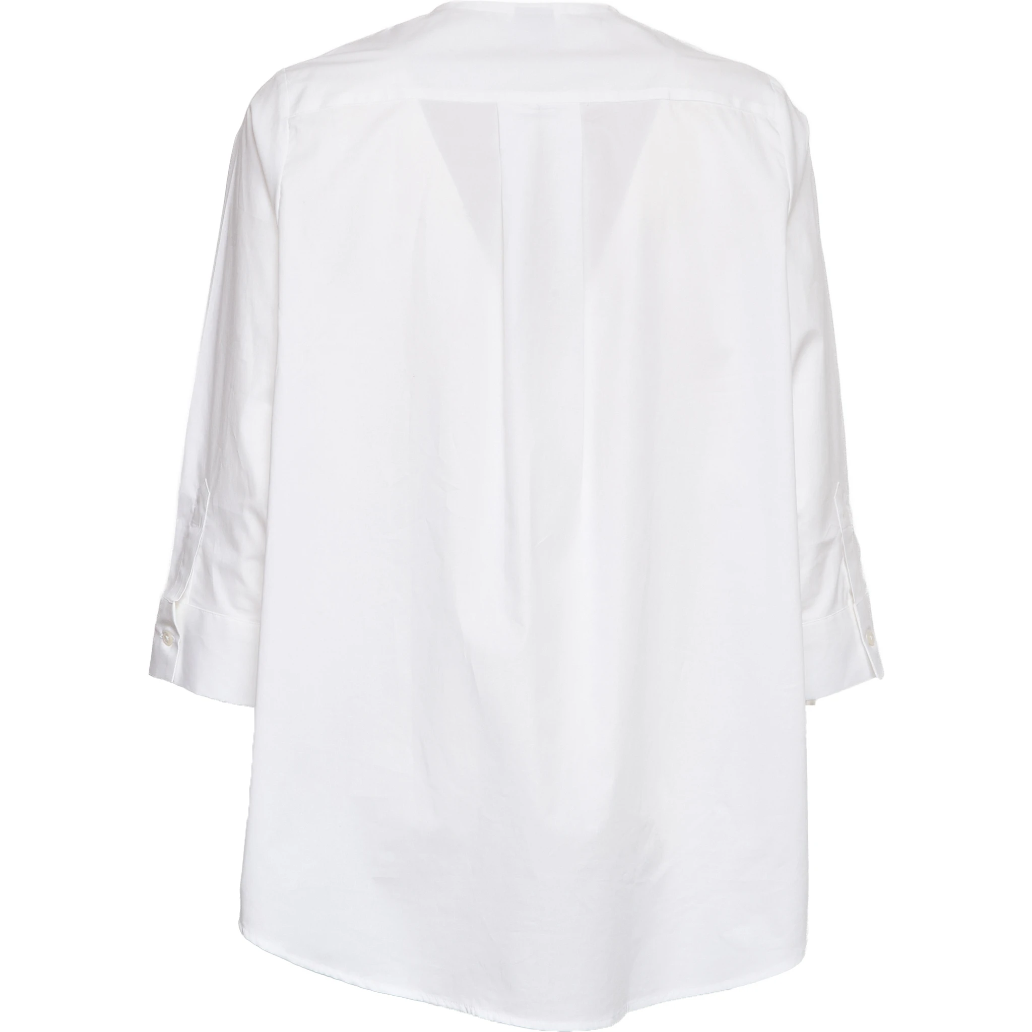 Camicia In Popeline Di Cotone Stretch