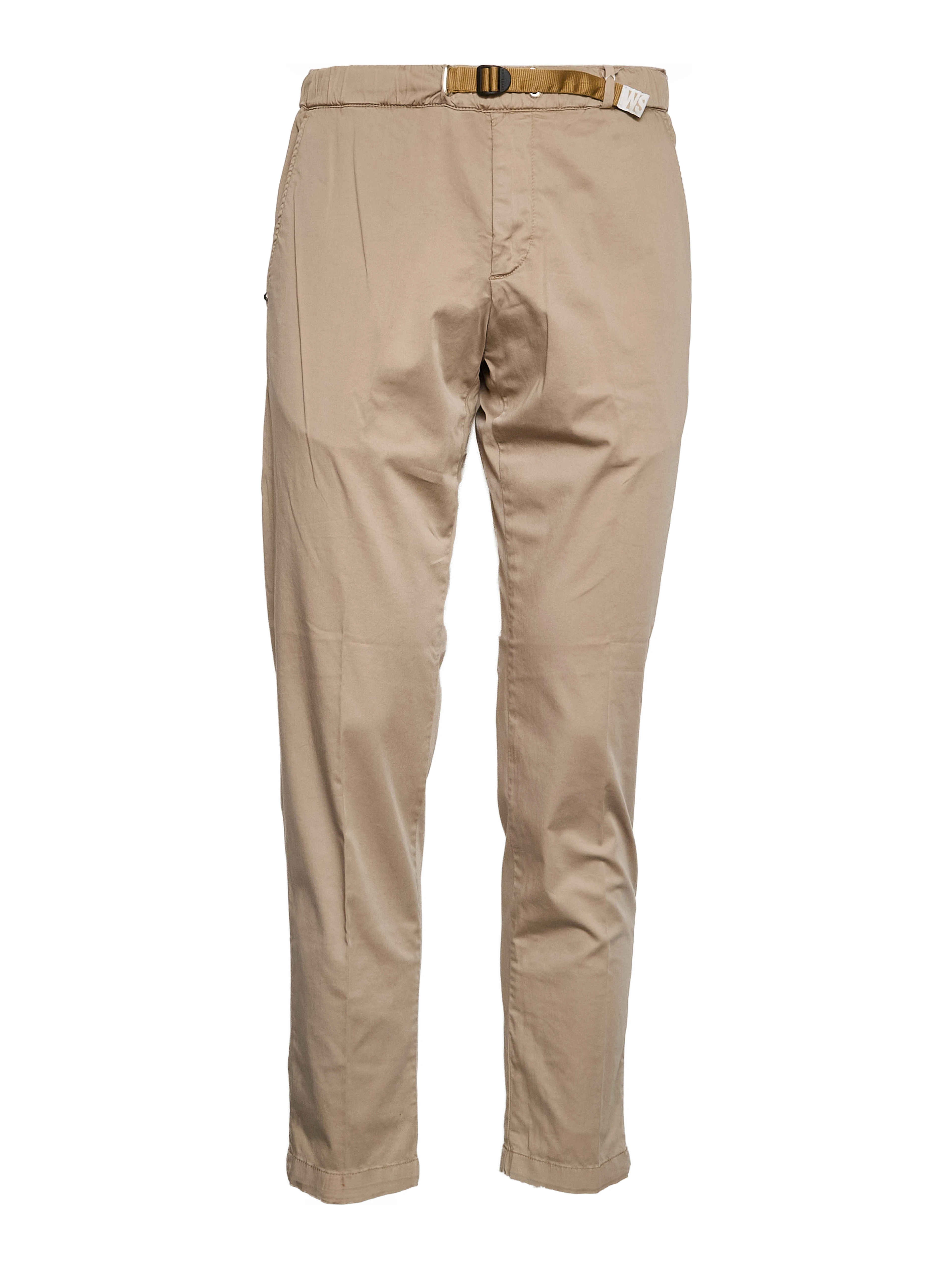 Pantaloni Lunghi In Cotone Satin Con Coulisse