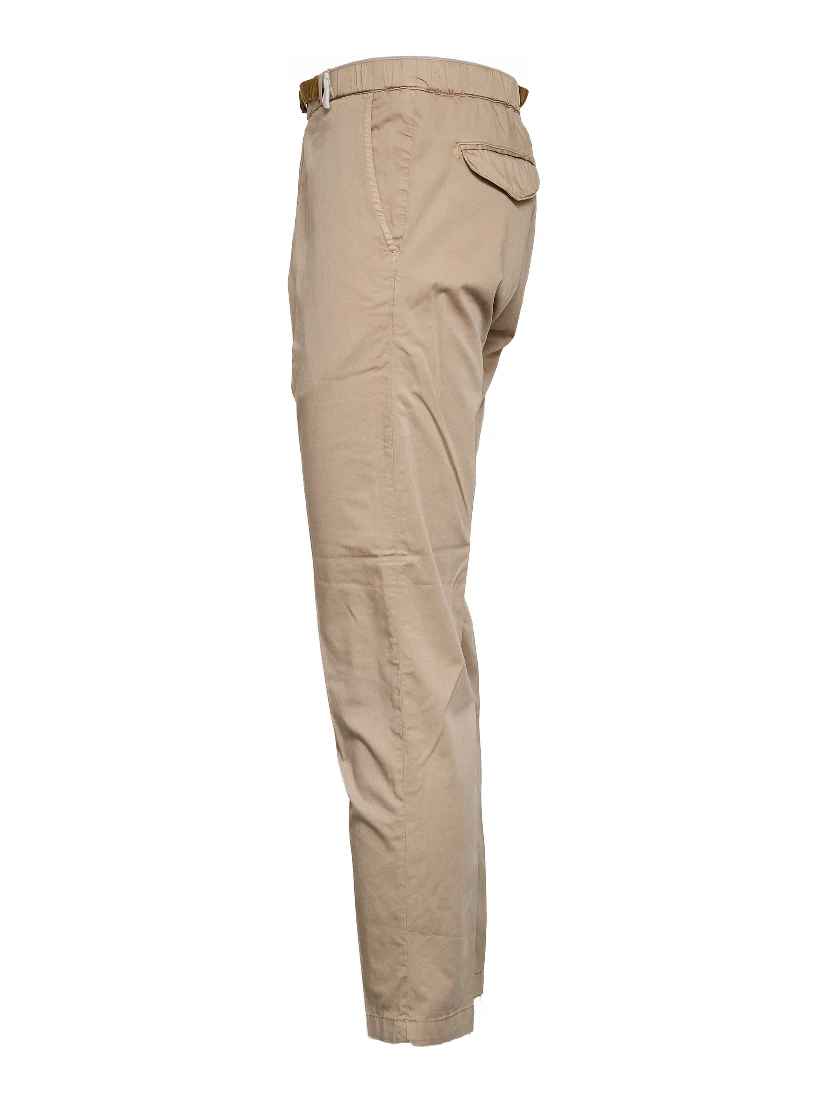 Pantaloni Lunghi In Cotone Satin Con Coulisse