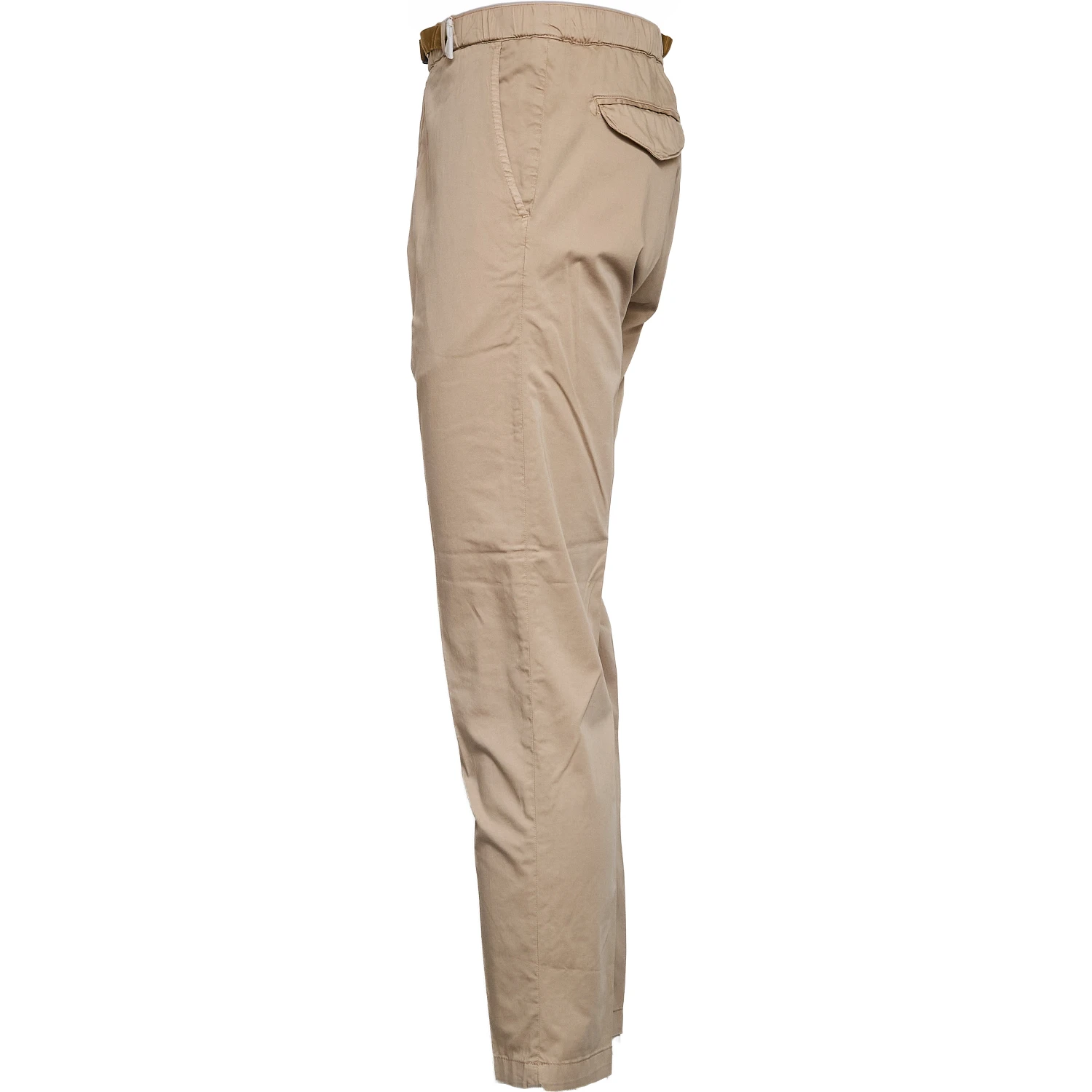 Pantaloni Lunghi In Cotone Satin Con Coulisse