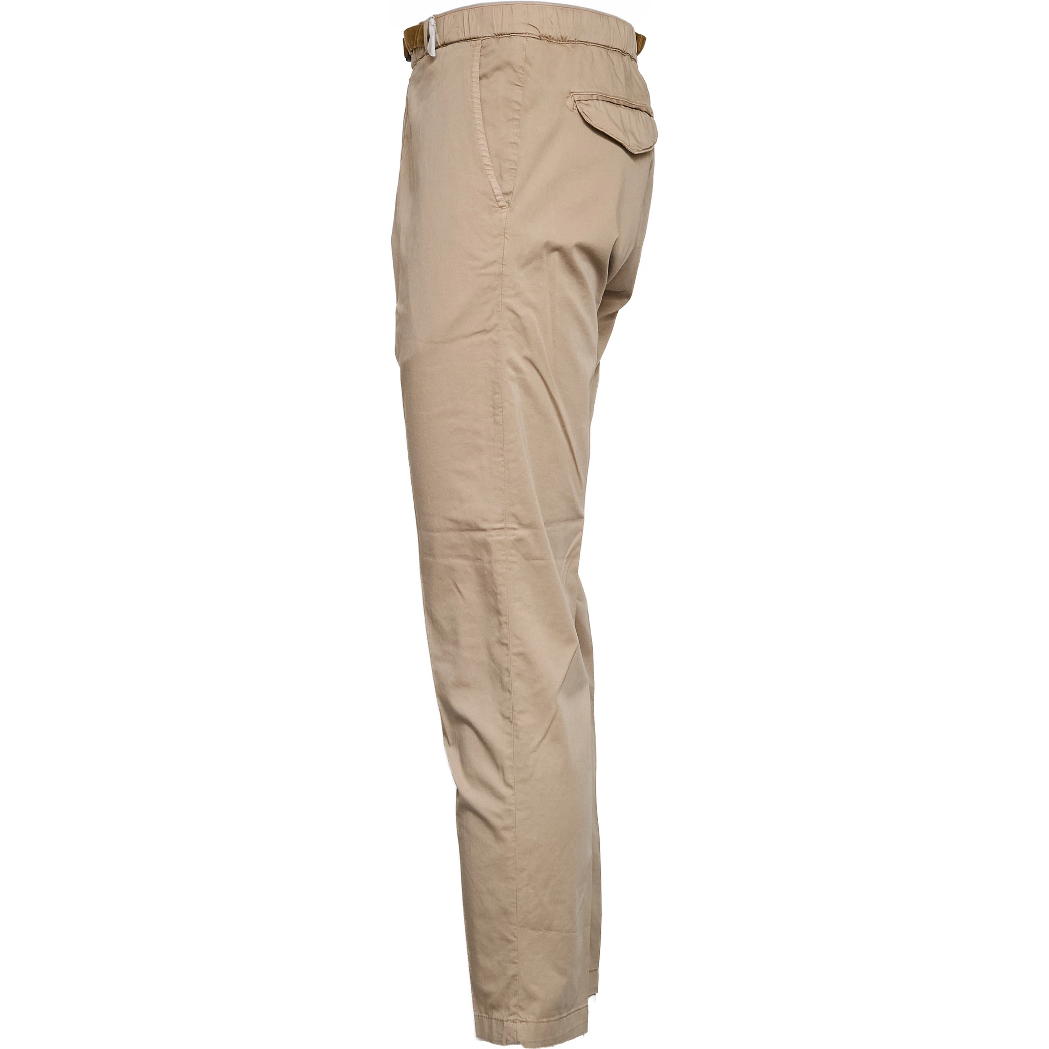 Pantaloni Lunghi In Cotone Satin Con Coulisse