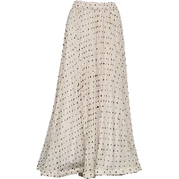 Gonna Pallina In Chiffon Poly Stampa Pois