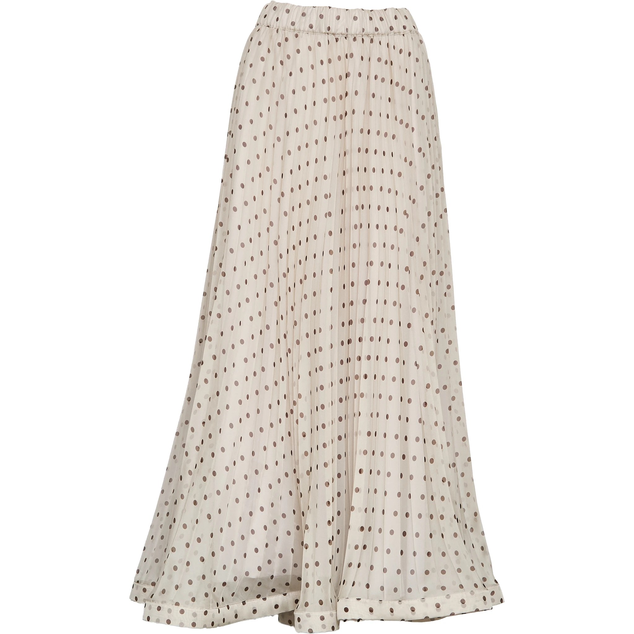 Gonna Pallina In Chiffon Poly Stampa Pois