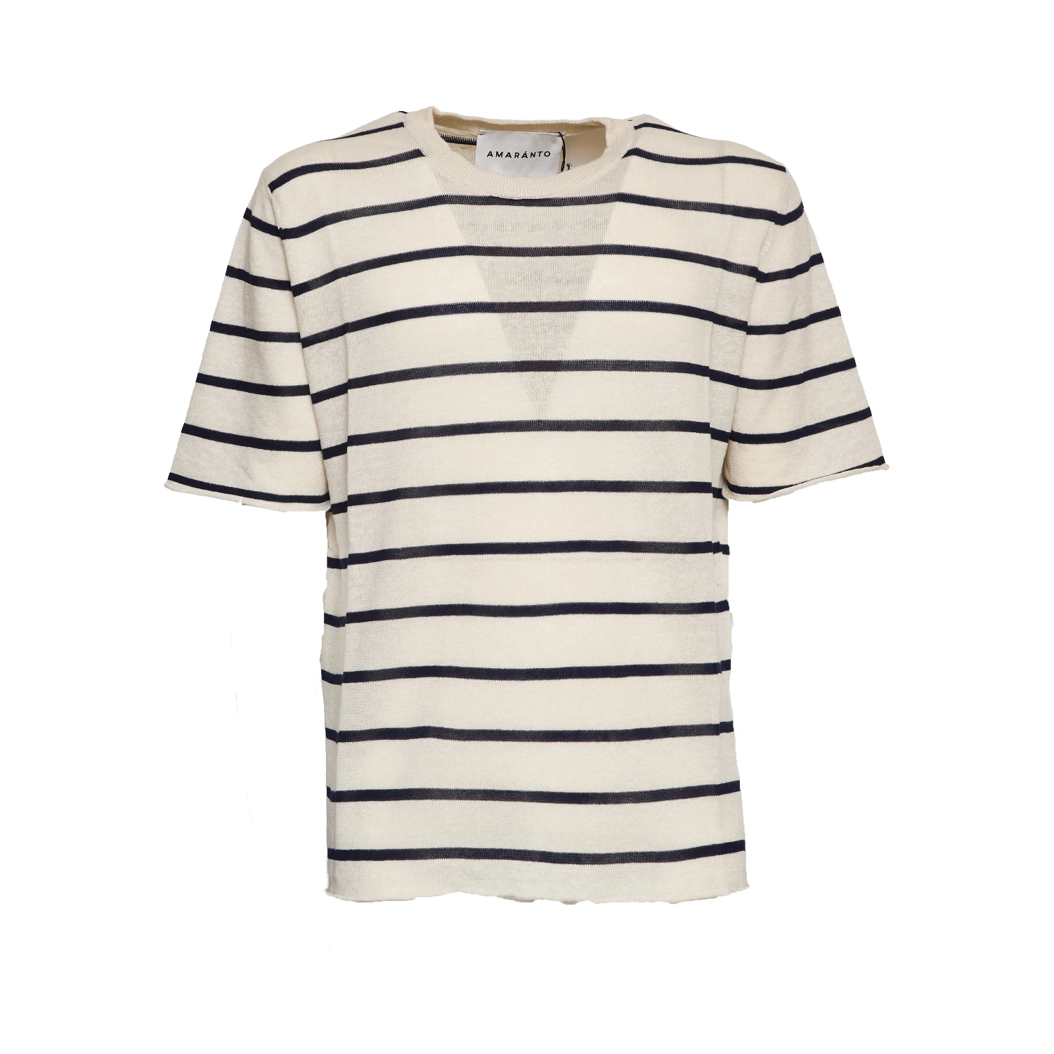 T-Shirt In Misto Lino