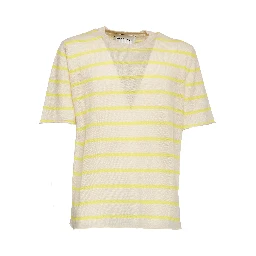 T-Shirt In Misto Lino