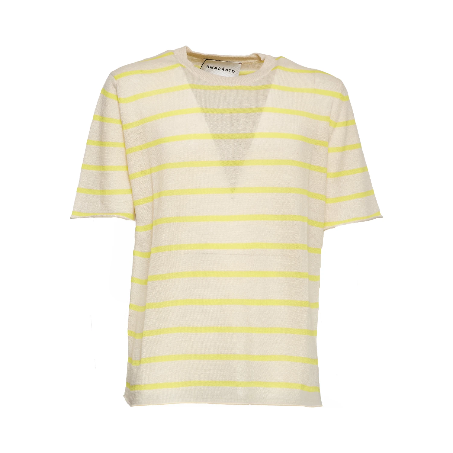T-Shirt In Misto Lino