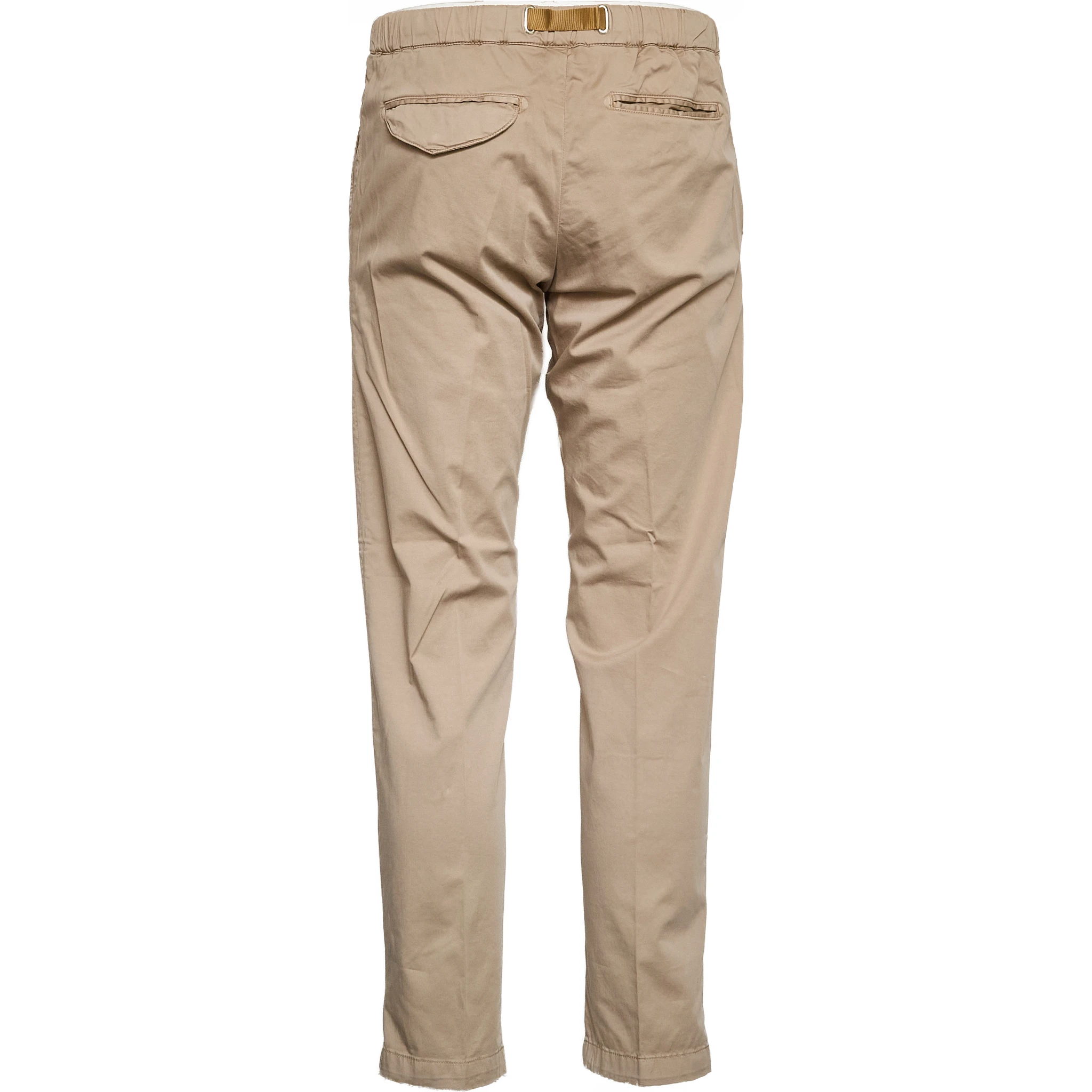Pantaloni Lunghi In Cotone Satin Con Coulisse