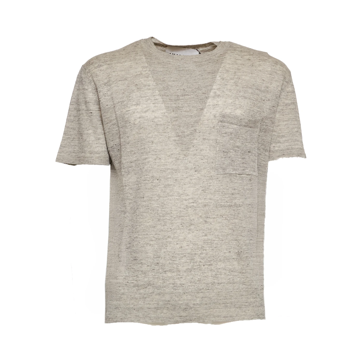 T-Shirt In Misto Lino