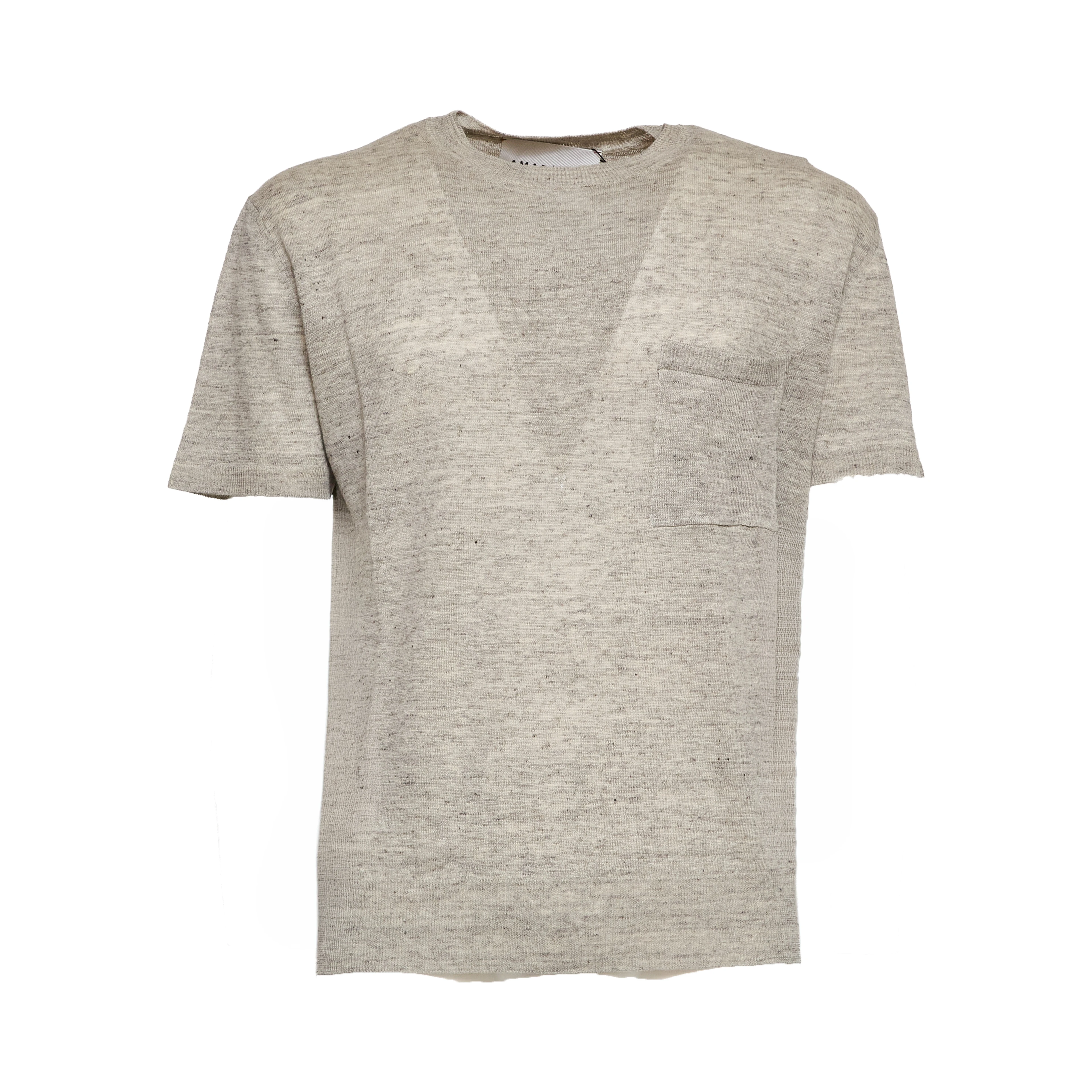 T-Shirt In Misto Lino